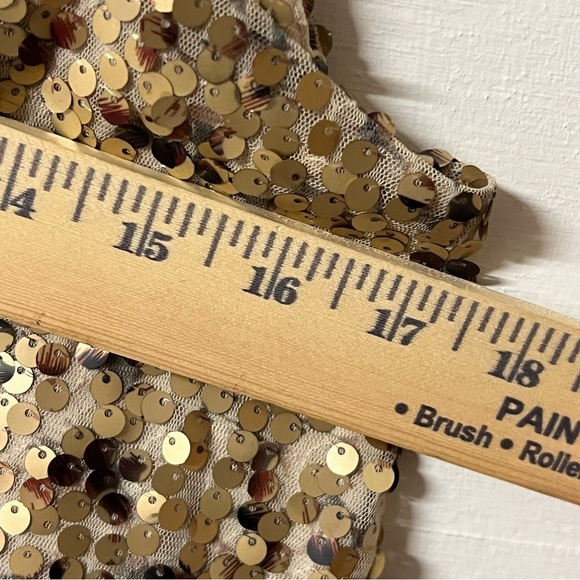 Vintage Delias Y2K Gold Sequin Tank Top Small Fairy Club Wear party - Picture 4 of 5